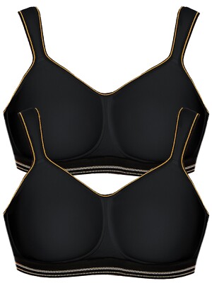 VIANIA 2er Pack Sport BH intense 141472 Gr. 70-100 B-F in Basic Farben