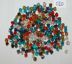 swarovski 4mm assorted bicone genuine mixed beads crystal