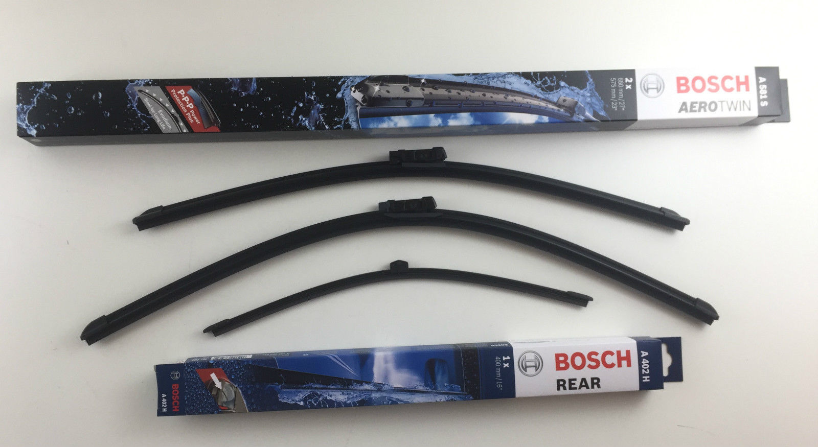 Bosch+Windshield+Wiper+Blades+Front+Left+Re+Rear+for+VAUXHALL+MERIVA+B