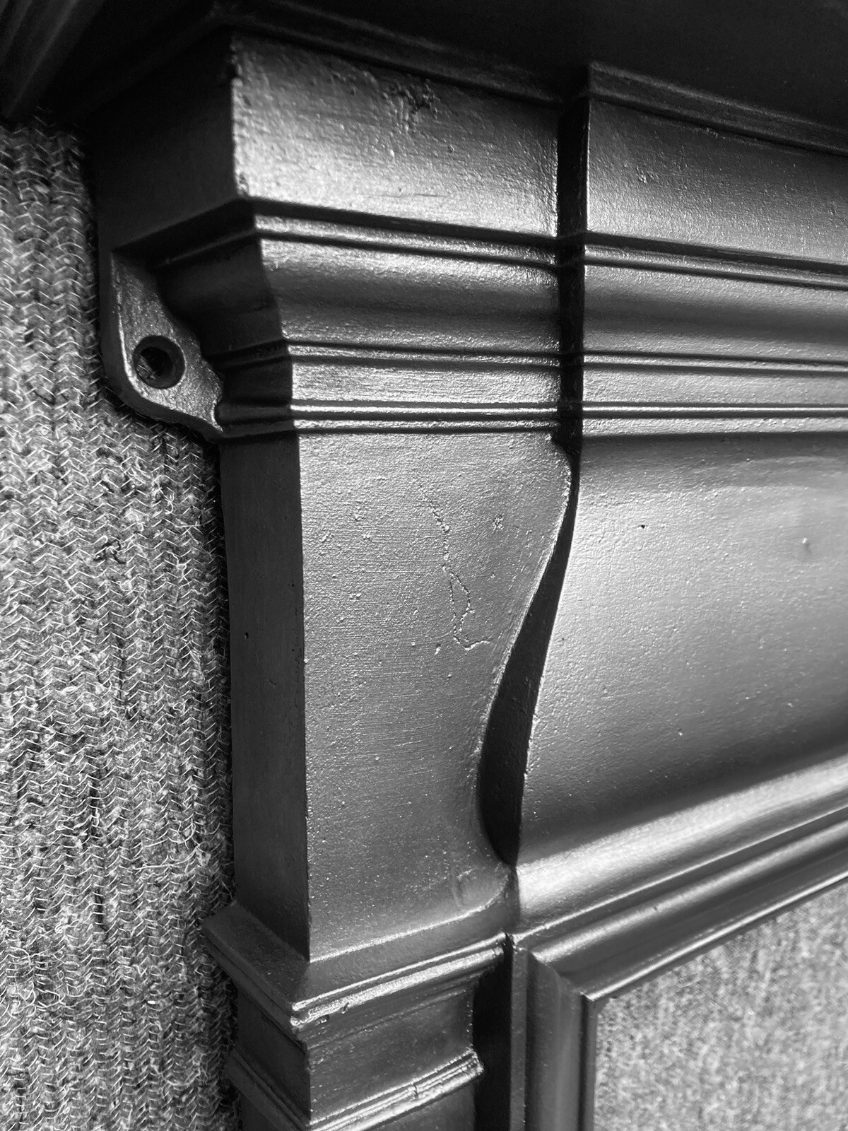 VERY LARGE ANTIQUE VICTORIAN EDWARDIAN CAST IRON FIREPLACE / FIRE STOVE SURROUND eBay