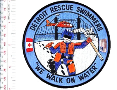 US Coast Guard USCGAS Air Station Detroit Rescue Swimmers We Walk on NO TARIFF
