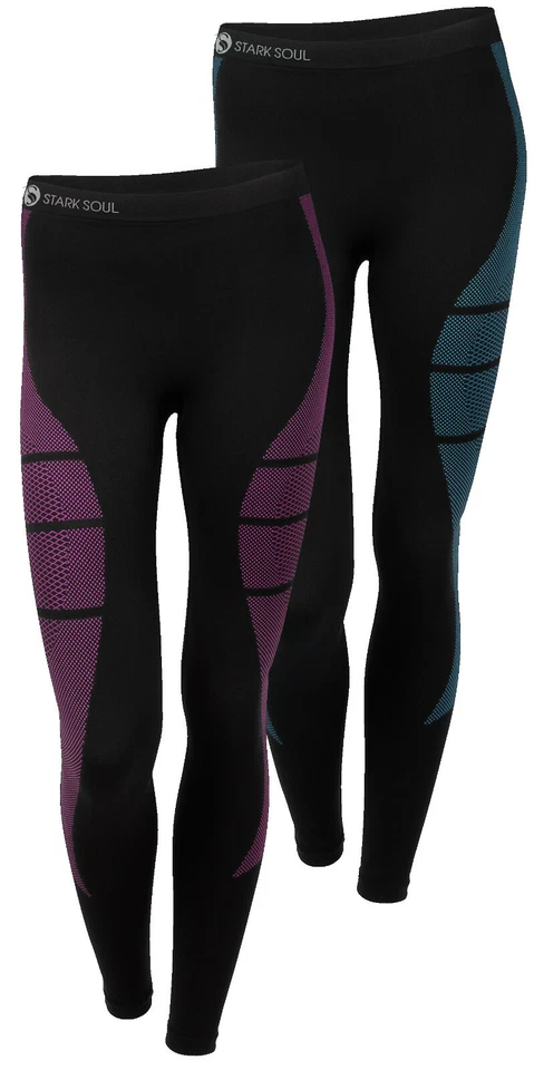 STARK SOUL® Sportwäsche Funktionshose Leggings Funktionswäsche Seamless Unterhose Skiwäsche