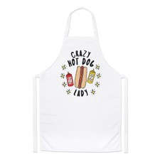 Crazy Hot Dog Lady Stars Chefs Apron Fast Food Funny Joke Chilli Cooking Baking