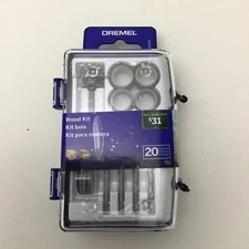 Dremel 20 Piece Wood Carving Engraving Sanding Micro Kit Power Rotary # 733-02