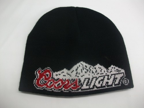 Coors Light Beer Black Winter Hat Toque 