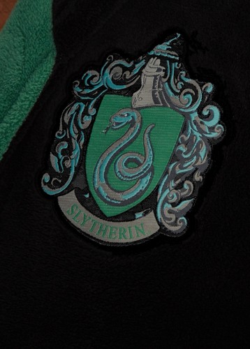 Groovy UK Official Harry Potter Slytherin Mens Fleece Bathrobe Dressing Gown - 第 4/5 張圖片