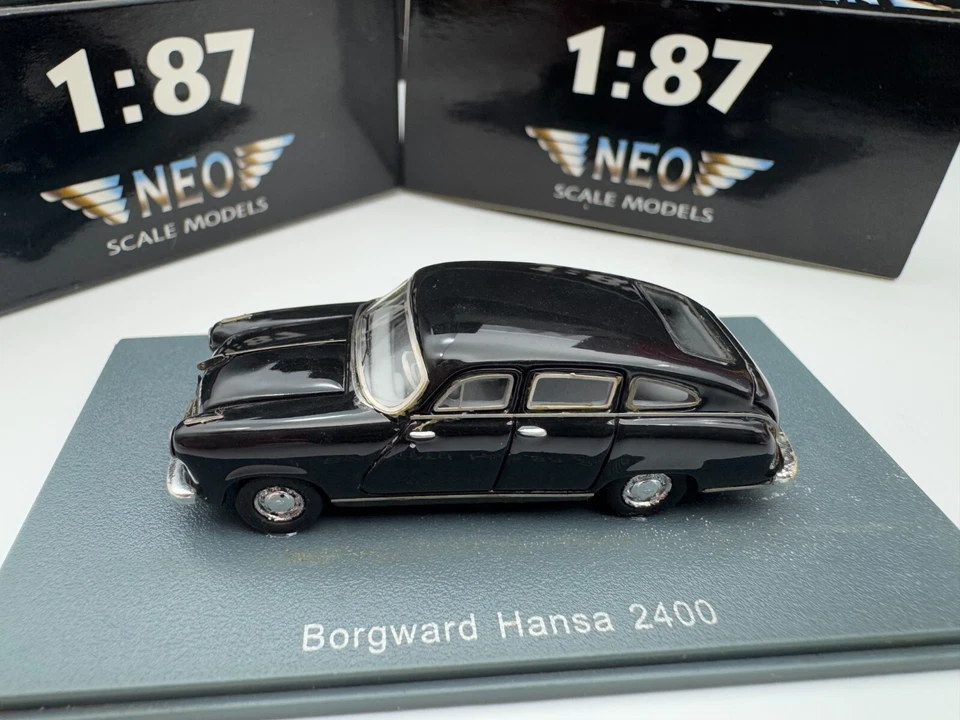 #113 NEO 1/87 Borgward Hansa 2400 negro Foto 2 de 4