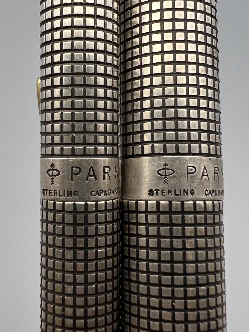 筆記具 Parker MADE IN USA 14k Parker Made In Usa Sterling 14K Fountain Pen Ballpoint 2