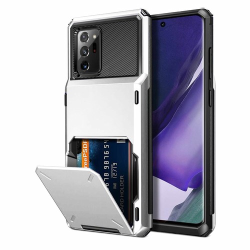 For Samsung S23 Ultra S22 S21 Note20 S20FE S8 Shockproof Card Wallet Holder Case - Imagen 13 de 47