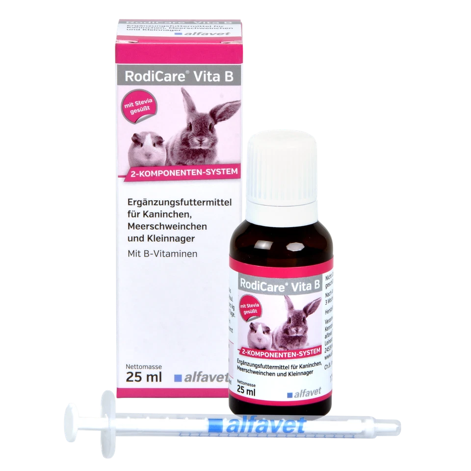 ALFAVET RodiCare Vita B 25 ml - Päppel Kleintier - Meerschweinchen & Hamster & Co