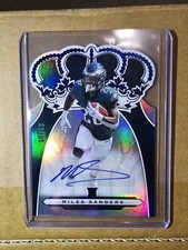 2019 Panini Chronicles - Crown Royale BLUE #CR-14 Miles Sanders RC AUTO 10/50