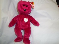 Ty Beanie Babies ; Valentina DOB 2-14-98; Valentine's Day Bear  B-4400 