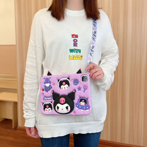 Kuromi Protective Case Cover For Apple iPad 10th 9 8 7 mini 6 5 4 3 Air 1 2 Pro - Picture 2 of 11
