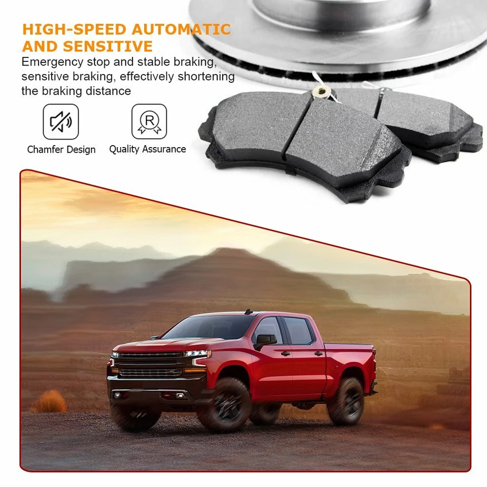 Front & Rear Ceramic Brake Pads for BMW 525i 525xi 528i xDrive 530i 530xi 535xi - Image 3 of 4