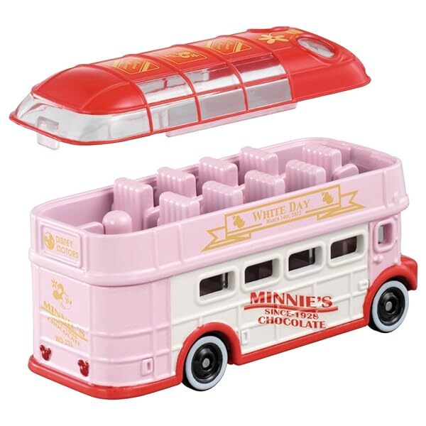 Thumbnail - Tomica Disney Motors Sunny Decker Minnie Mouse White Day Edition 2022