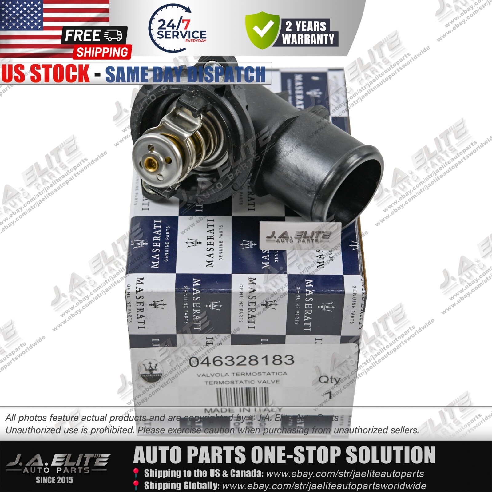 Genuine Thermostat for Maserati Ghibli Levante Quattroporte,Diesel Cars 46328183