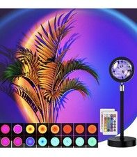 New Unopened Sunset Lamp Projection Led Lights with Remote, 16 Colors Night Li