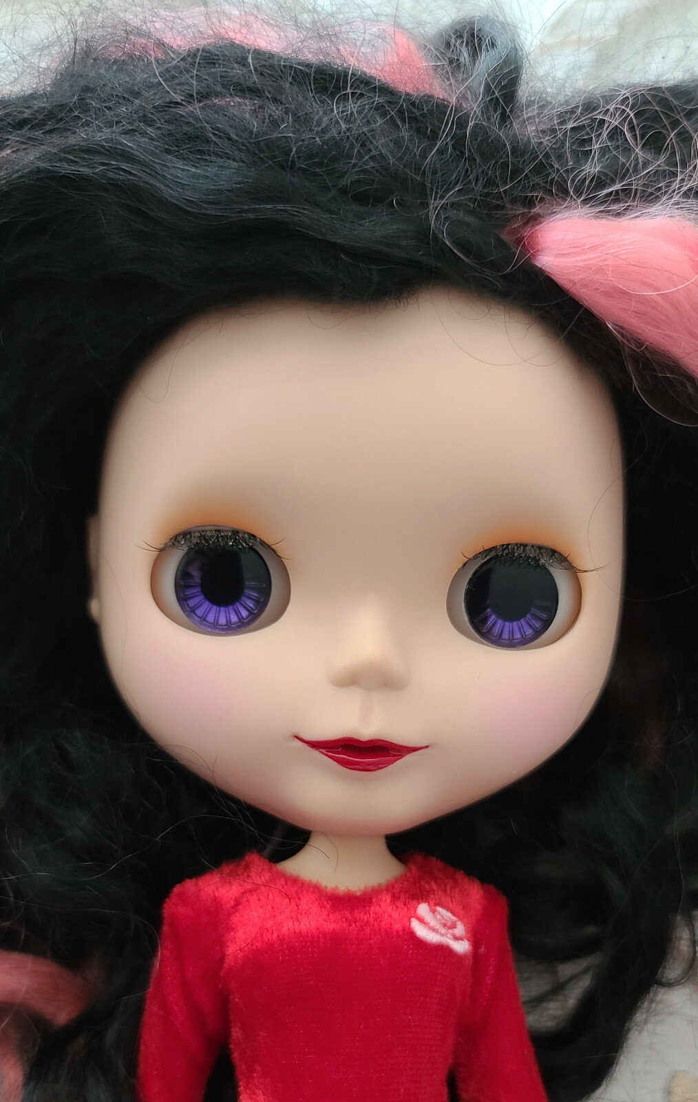 * WOW! CUSTOM ROSIE RED ENCORE BLYTHE DOLL BY MILKY WAY *