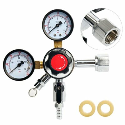 Dual Gauge Co2 Regulator Beer Kegerator Co2 Regulator Beer Keg Dual-Stage Keg