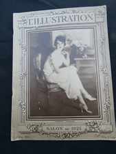 ILLUSTRATION MAGAZINE - May 1925 France Deco Ads! VG+