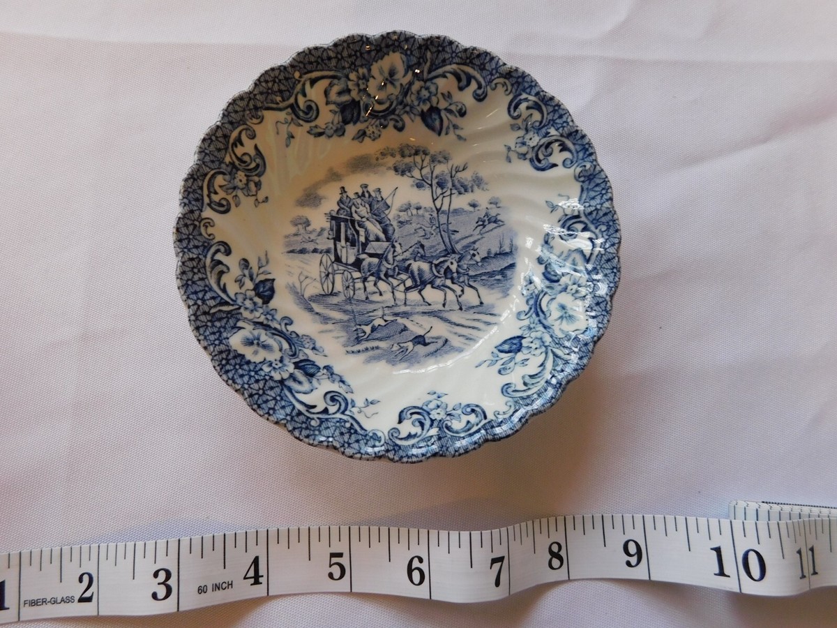 Coaching Scenes Johnson Bros ironstone Hunting Countr Fruit Sauce Desert  Bowl 5