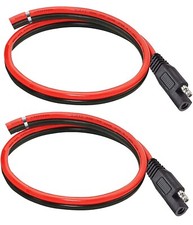 10AWG SAE Connector,Sae Extension Cable,Solar Panel SAE Plug with 1FT 2Pin SAE Q