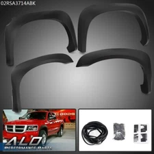 4x Front Rear Fender Flares Wheel Cover Fit For 05-11 Dodge Dakota Factory Style
