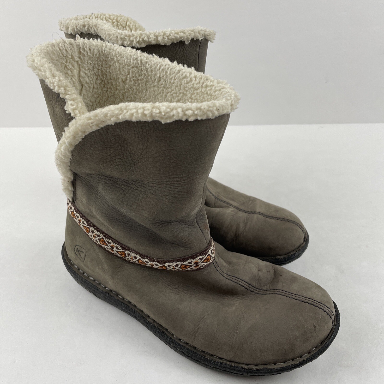 Keen Galena Mid Calf Winter Boots Women's Green Faux Fur Lined