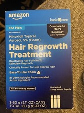 AMAZON MINOXIDIL TOPICAL AEROSOL 5 FOAM HAIR REGROWTH TREATMENT