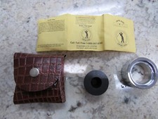 Metal Golf Weighted Swing Ring with Pouch Club Swing Trainer 5.5 oz. NEW