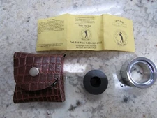 Metal Golf Weighted Swing Ring with Pouch Club Swing Trainer 5.5 oz. NEW