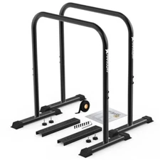 KAKICLAY 2025 Upgrade World's Best Strongest Premium Dip Bars with Adjustable Ul