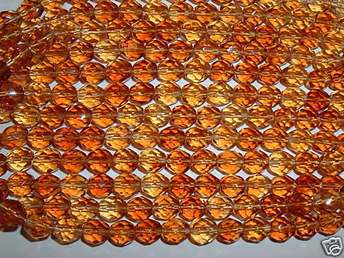 AL148 CZECH 8mm Fire Polished Glass Beads-TOPAZ & DARK TOPAZ-25 - Picture 1 of 1