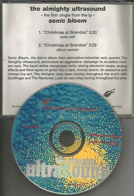 THE ALMIGHTY ULTRASOUND Sonic Bloom w/ RARE RADIO EDIT PROMO DJ CD Single 1996
