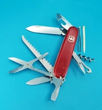 Red Victorinox Swiss Army Huntsman Knife! COMPLETE!