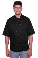Oregano Chefs Jacket Top Shirt Cook Kitchen Baker Uniform Workwear Short Sleeve