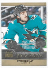 Ryan Merkley San Jose Sharks 2021-22 Metal Universe SkyBox Prospects Rookie PP47