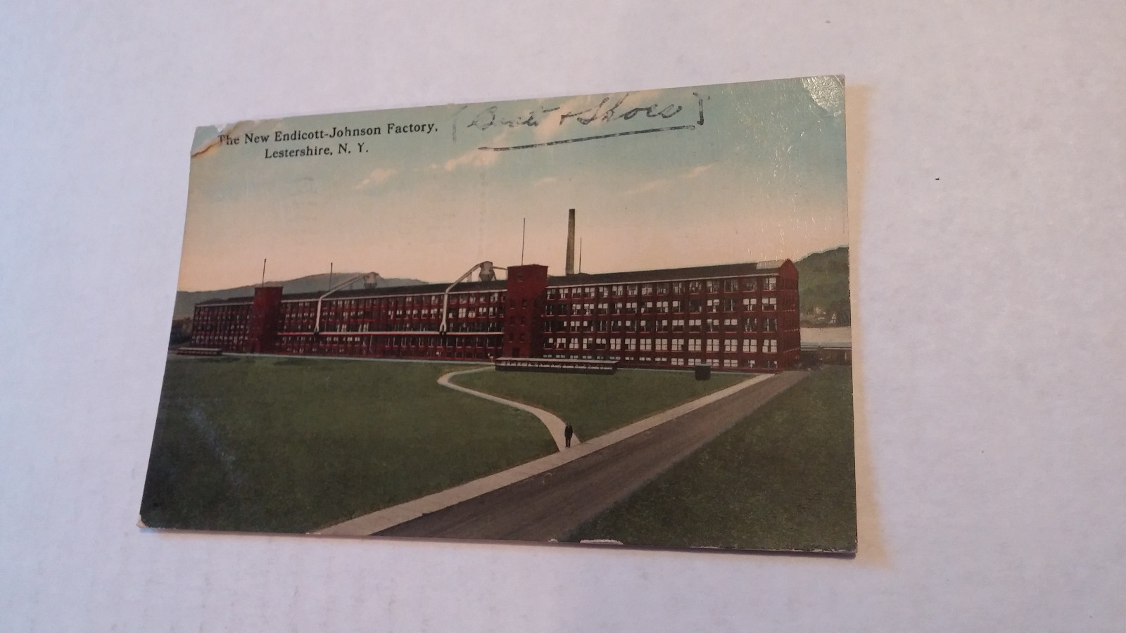 Architecture Postcard EndicottJohnson Factory Lestershire NY Antique