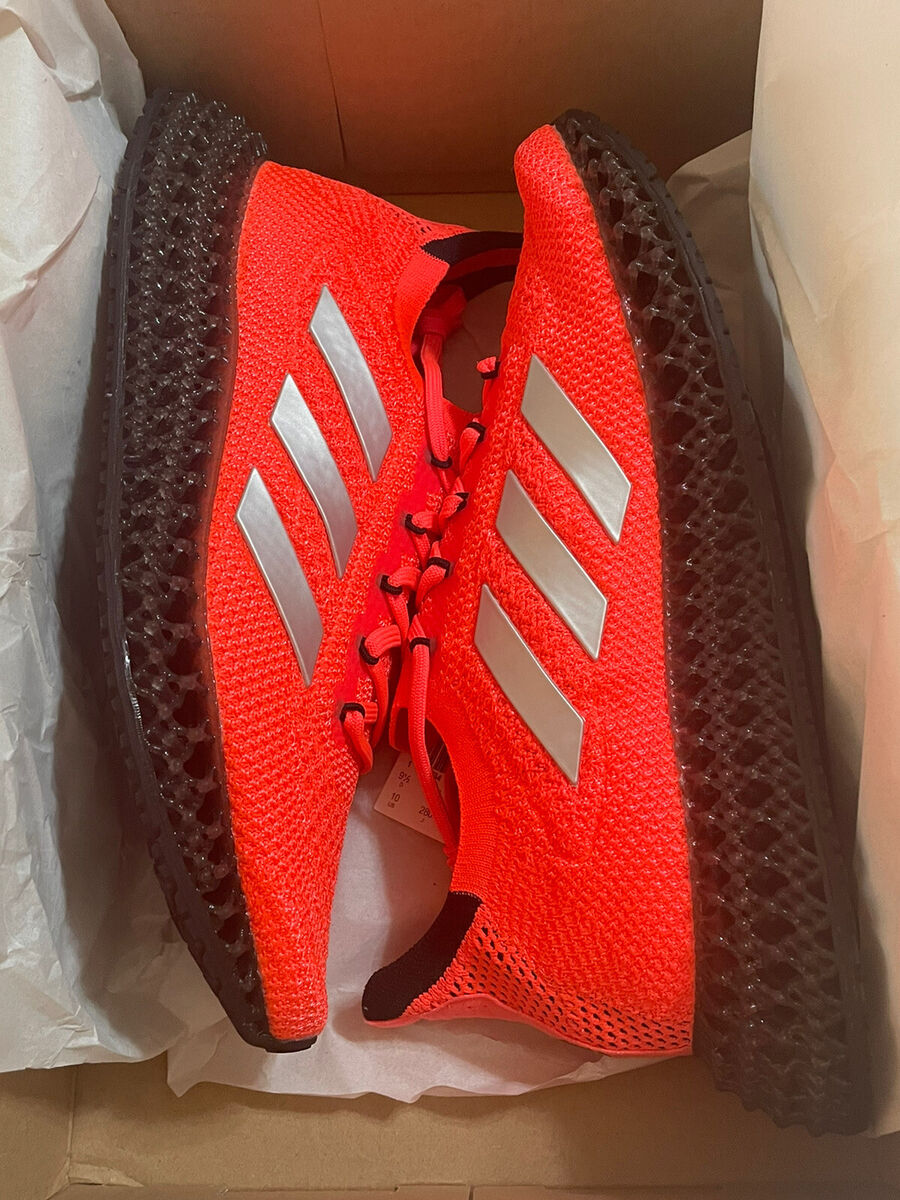 NEW Adidas Mens 4D FWD Orange Silver Running Shoes GZ8619 NEW Adidas Mens 4D FWD Orange Silver Running Shoes GZ8619