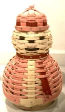 Dresden & Co. 2024 Snowwoman-Woven by Longaberger Weavers-NEW-SHIPS FREE!