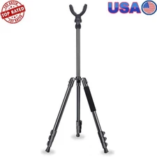 New Hunting Portable Shooting Tripod W/ Adjustable Height 360° V Yoke Rest