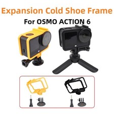 Heavy Duty ABS Cold Shoe Extension Frame for DJI Action 6 Camera Equipment