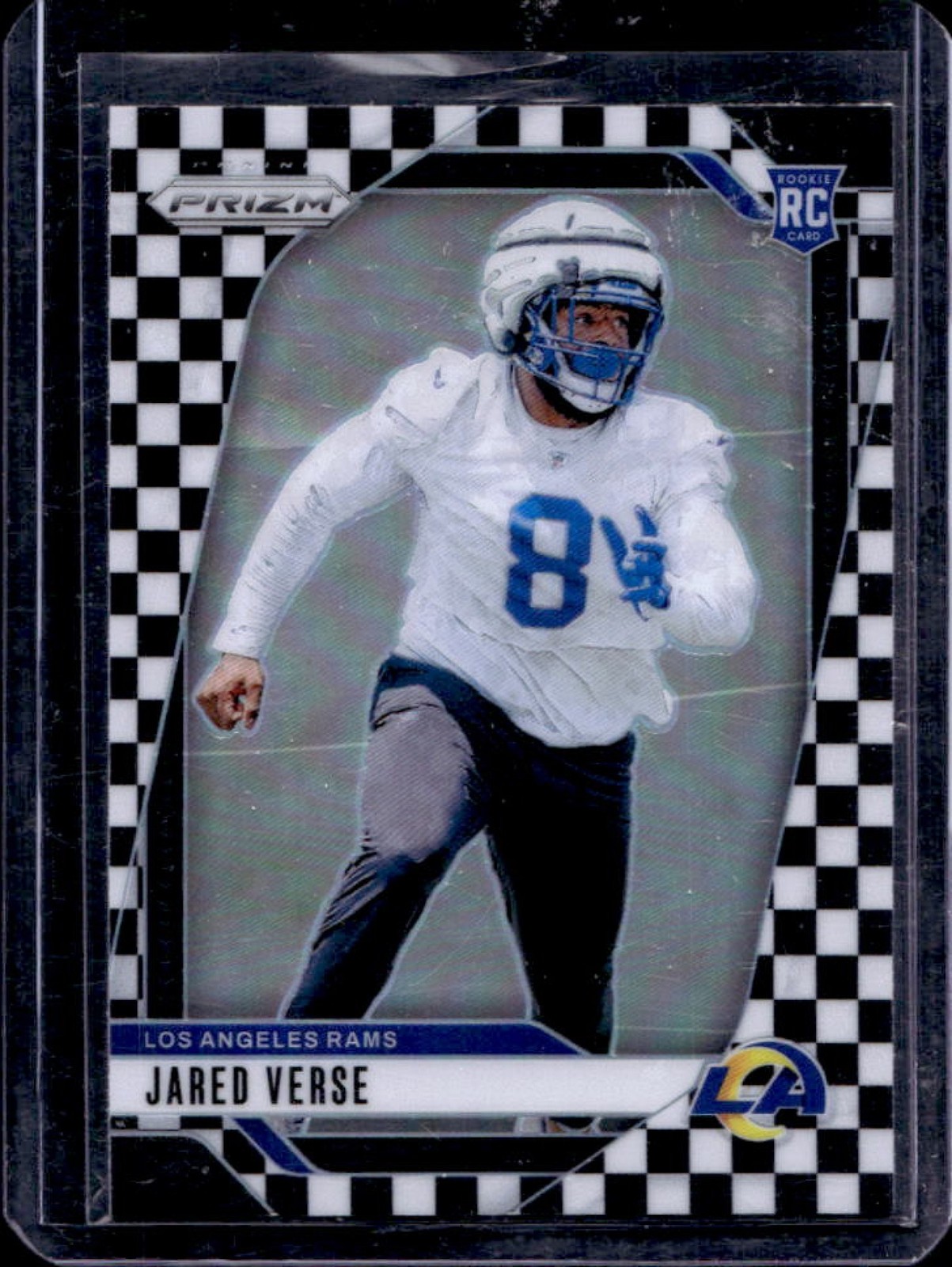 2024 Prizm Jared Verse RC Black and White Checker Rookie #341 Rams