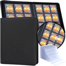 9 Pocket Top Loader Binder, Trading Card Binder Holds 288 Toploaders, Toploader 