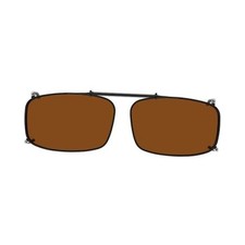 Easyclip Spring Polarized Clip On Sunglasses 54 Millimeters C63-brown