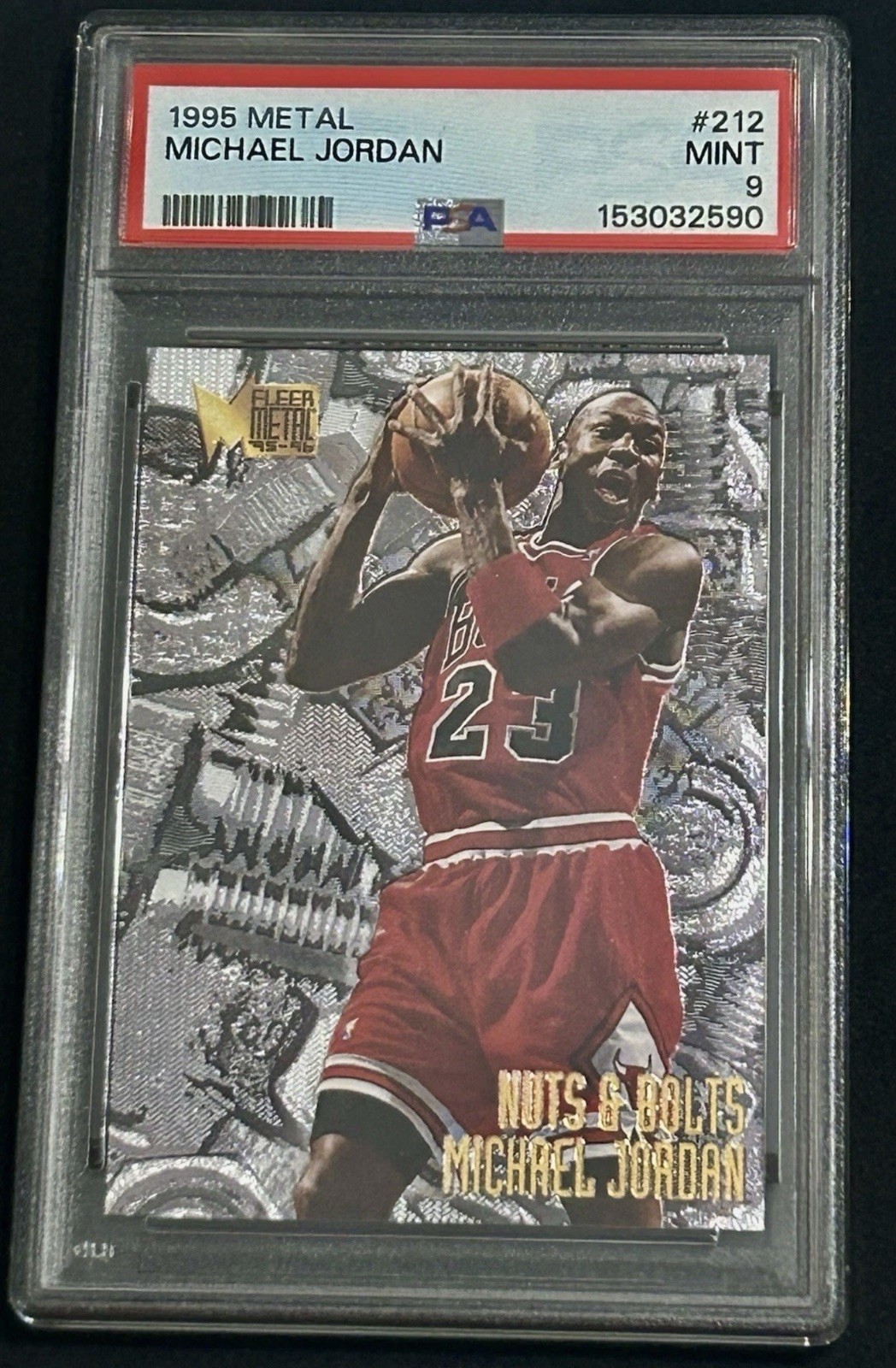 1995-96 Fleer Metal Michael Jordan #212! PSA 9 Mint! Bulls GOAT! 🐐 