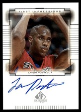 2000-01 SP Top Prospects First Impressions Lavor Postell Auto St. John's Red