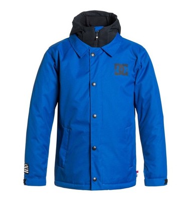 DC Cash Only Boys Youth Snowboard Jacket Medium Surf the Web Blue New