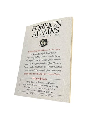 Foreign Affairs January/ February 1997 Partition s Troubled History (Magazine)