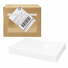 110 Pcs 7.5"X 5.5" Shipping Label Sleeves, Adhesive Clear Packing Slip Pouches,